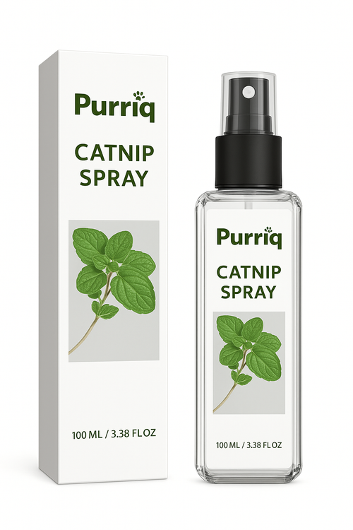Purriq™ Natural Catnip Spray – Makes Sticks Irresistible & Long-Lasting