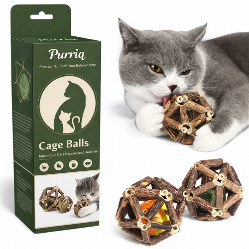 Purriq Natural Silvervine Chew Ball — The Perfect Stick Companion