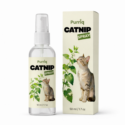 Purriq Natural Catnip Spray – Makes Sticks Irresistible & Long-Lasting